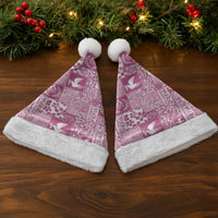 Pink Tonga Kilisimasi Fiefia Christmas Santa Hat Pacific Patchwork Xmas Vibes - Polynesian Pride