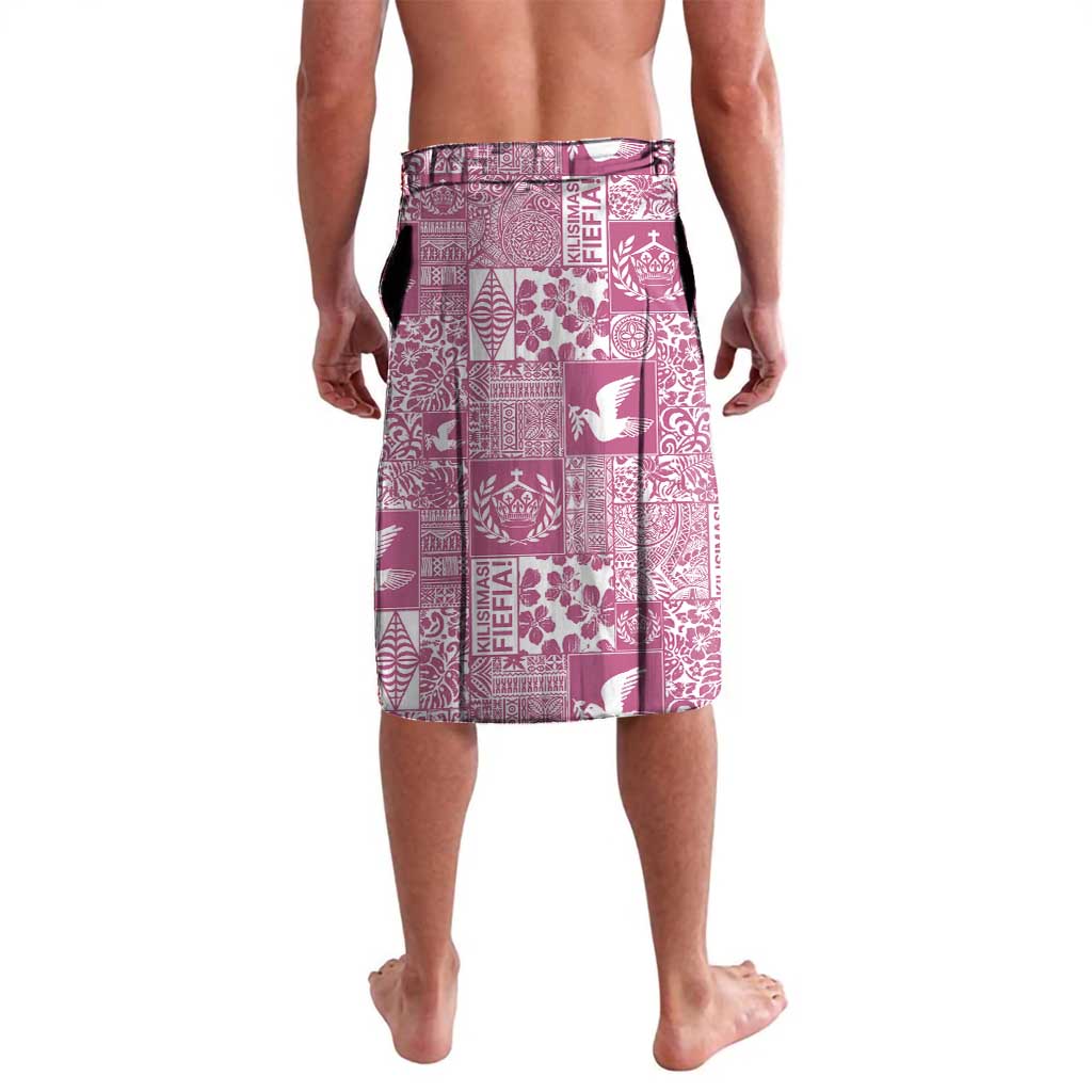 Pink Tonga Kilisimasi Fiefia Lavalava Pacific Patchwork Xmas Vibes - Polynesian Pride
