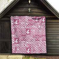 Pink Tonga Kilisimasi Fiefia Quilt Pacific Patchwork Xmas Vibes - Polynesian Pride