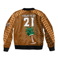 Custom Hawaii Honolulu Bowl Bomber Jacket With Kakau Tribal Pattern LT9 - Polynesian Pride
