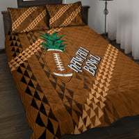 Custom Hawaii Honolulu Bowl Quilt Bed Set With Kakau Tribal Pattern LT9 - Polynesian Pride