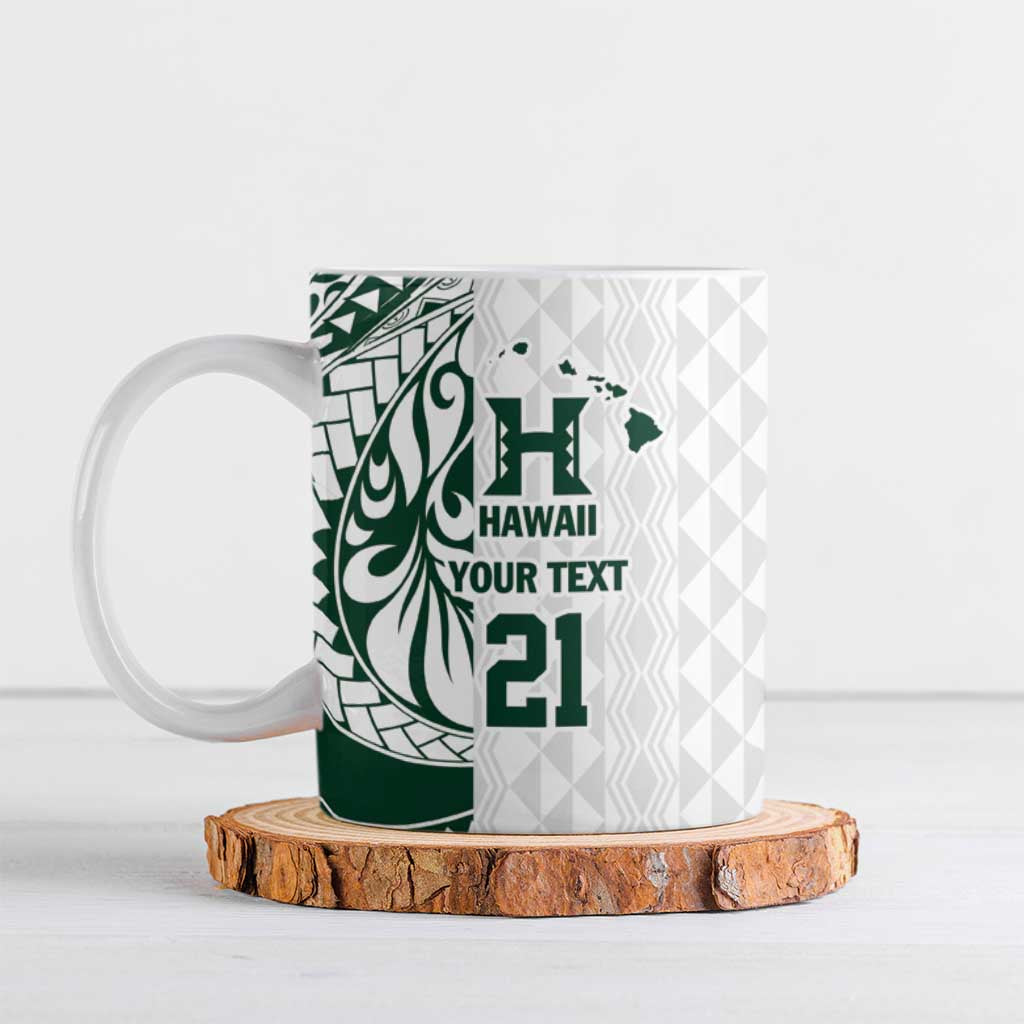 Polynesian Hawaii Volleyball Custom Ceramic Mug Kakau with Sport Style - Polynesian Pride