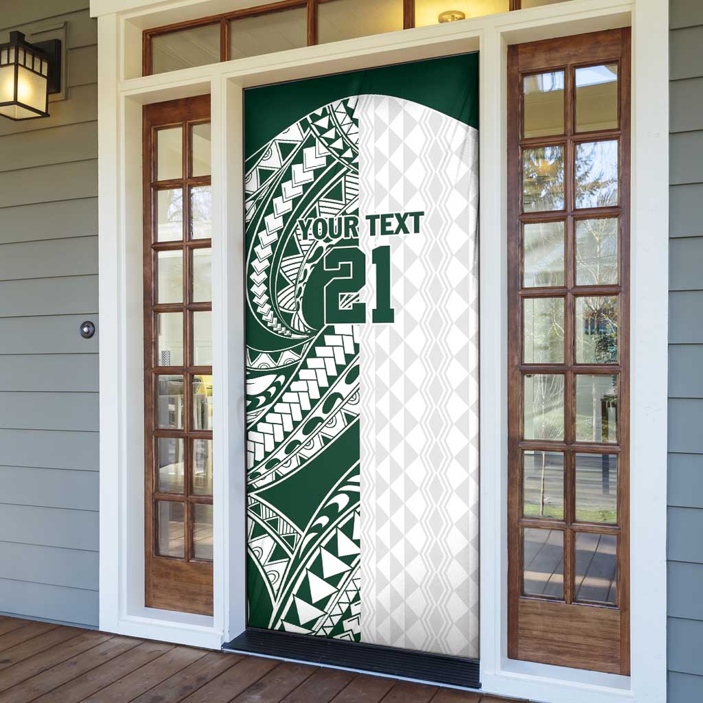 Polynesian Hawaii Volleyball Custom Door Cover Kakau with Sport Style - Polynesian Pride