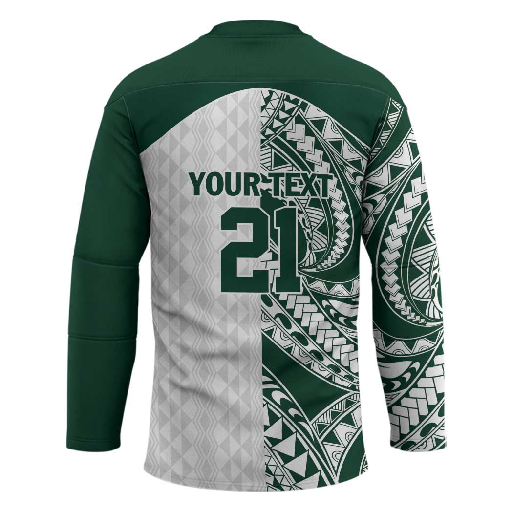 Polynesian Hawaii Volleyball Custom Hockey Jersey Kakau with Sport Style - Polynesian Pride