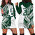 Polynesian Hawaii Volleyball Custom Hoodie Dress Kakau with Sport Style