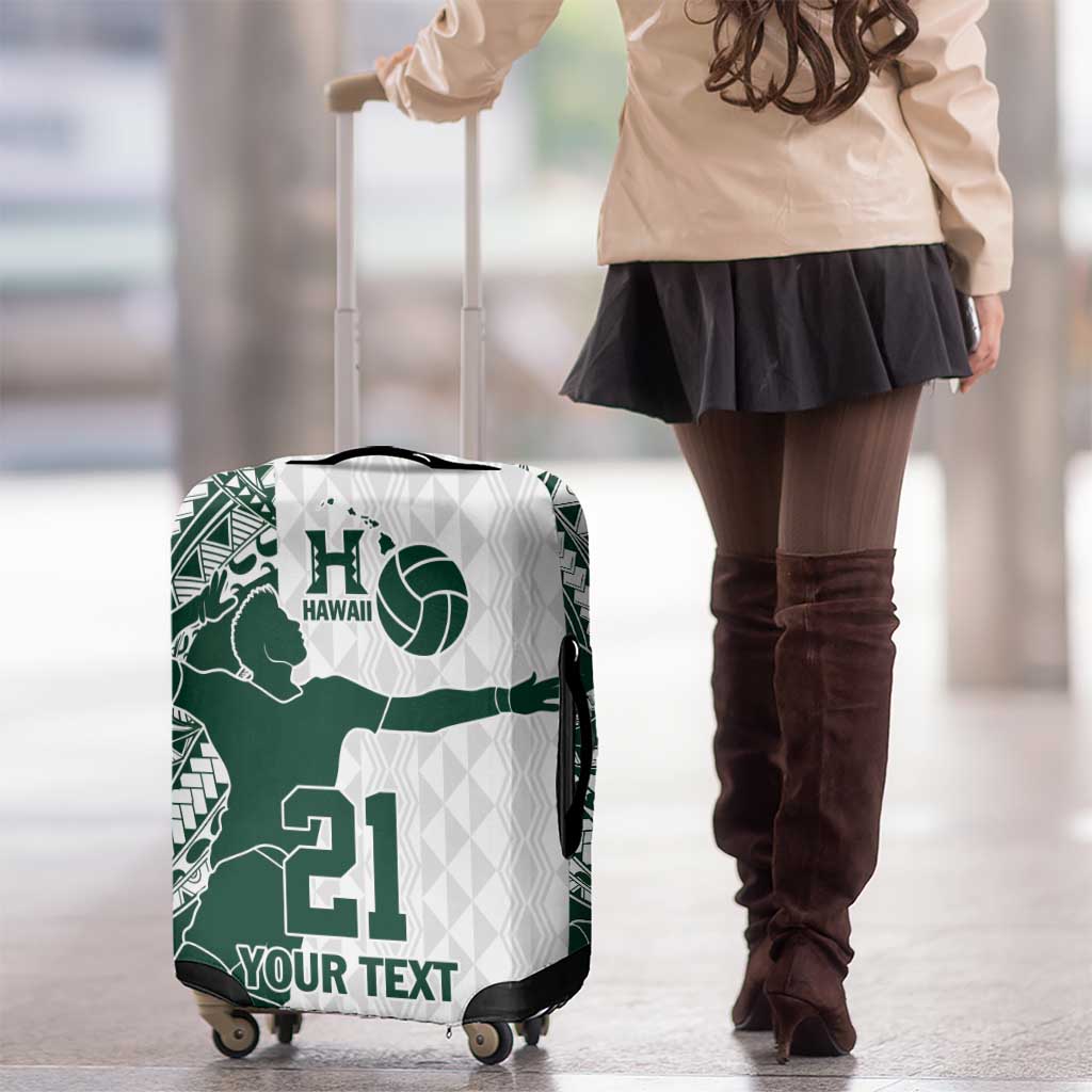 Polynesian Hawaii Volleyball Custom Luggage Cover Kakau with Sport Style