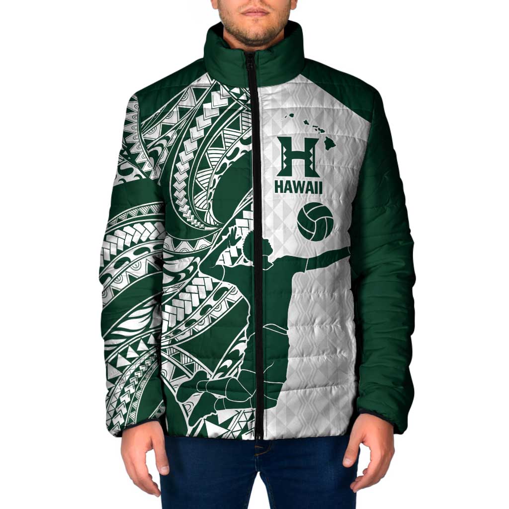 Polynesian Hawaii Volleyball Custom Padded Jacket Kakau with Sport Style - Polynesian Pride