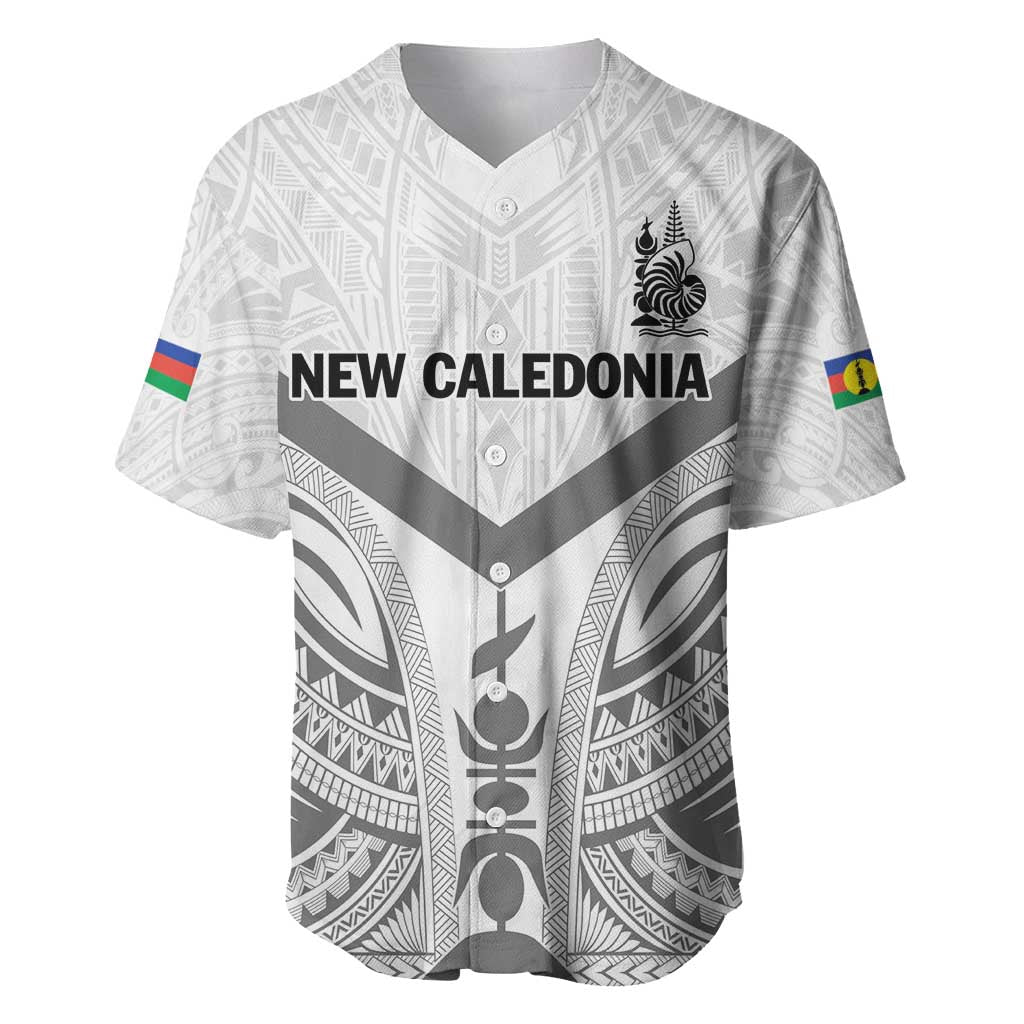 New Caledonia Football Custom Baseball Jersey Go Champions Les Cagous LT9 White - Polynesian Pride