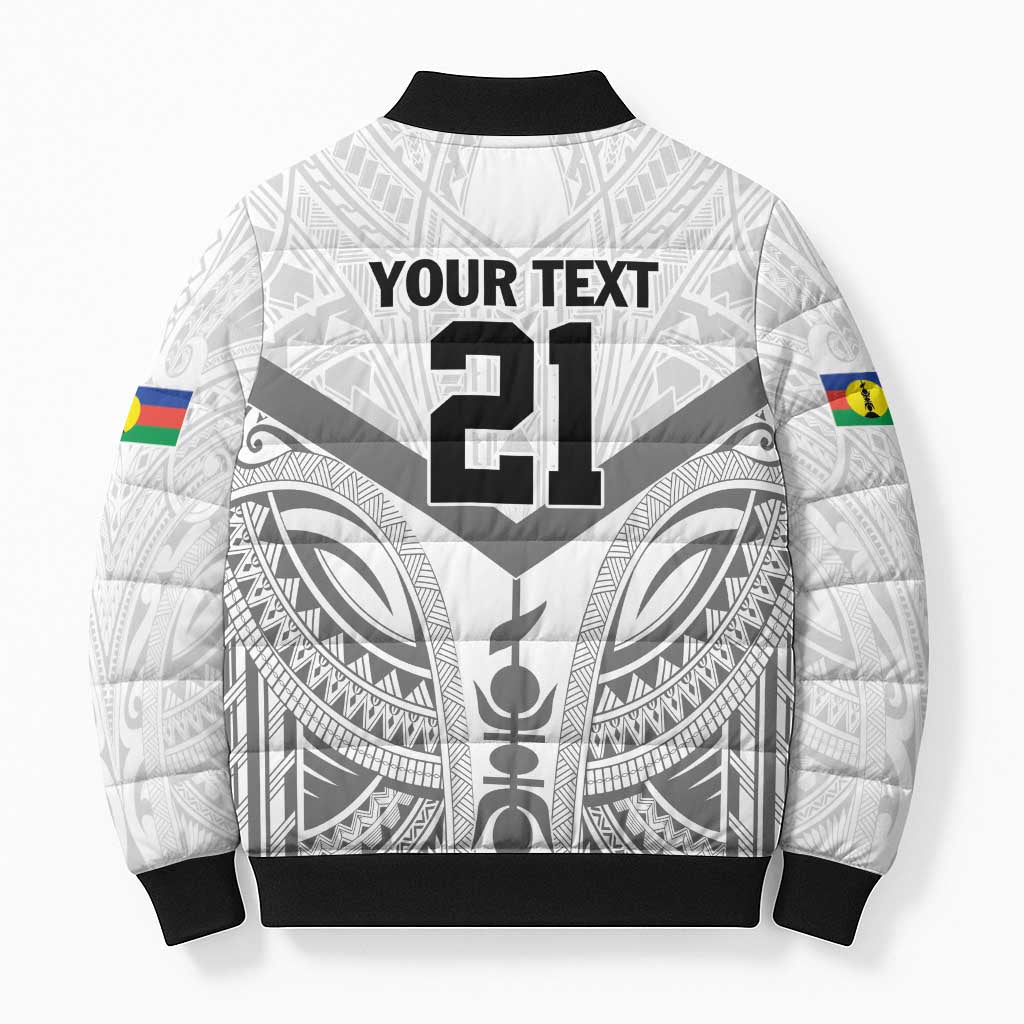New Caledonia Football Custom Bomber Puffer Jacket Go Champions Les Cagous - Polynesian Pride