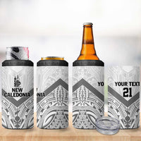 New Caledonia Football Custom 4 in 1 Can Cooler Tumbler Go Champions Les Cagous LT9 - Polynesian Pride