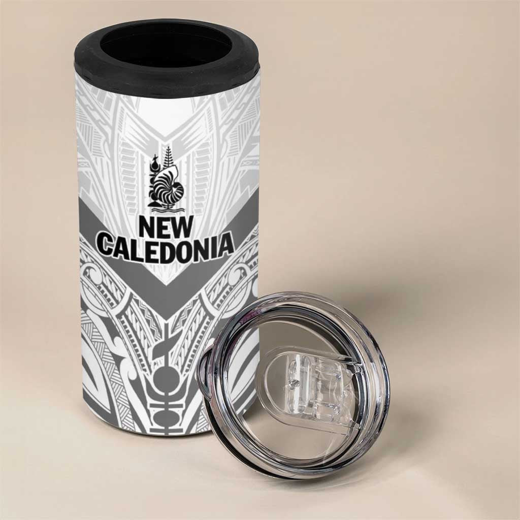 New Caledonia Football Custom 4 in 1 Can Cooler Tumbler Go Champions Les Cagous LT9 - Polynesian Pride