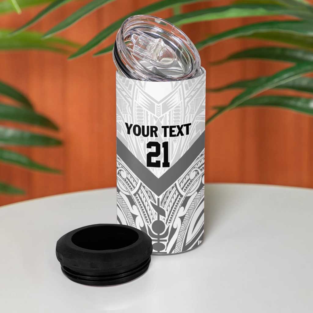New Caledonia Football Custom 4 in 1 Can Cooler Tumbler Go Champions Les Cagous LT9 - Polynesian Pride