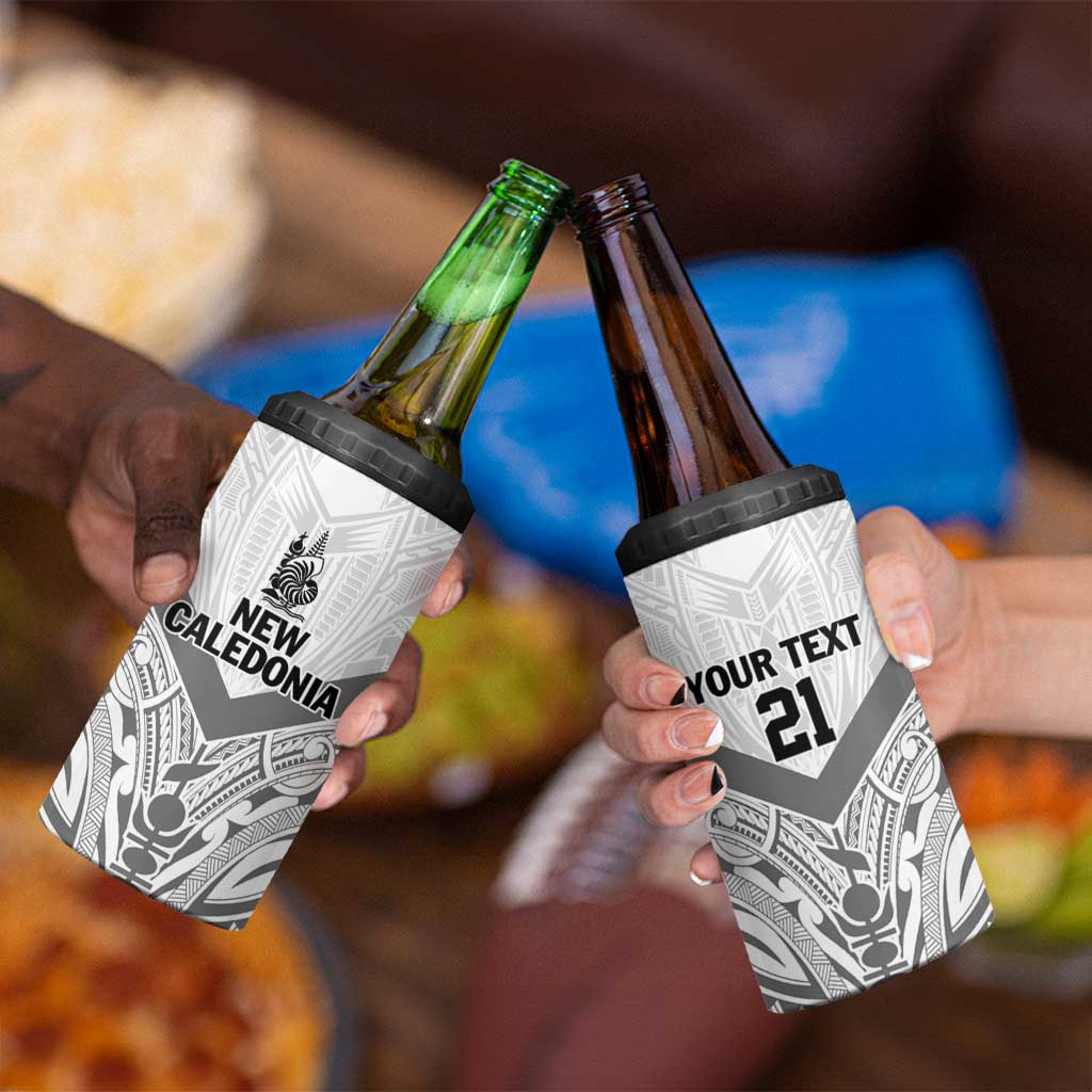 New Caledonia Football Custom 4 in 1 Can Cooler Tumbler Go Champions Les Cagous LT9 - Polynesian Pride