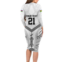 New Caledonia Football Custom Family Matching Long Sleeve Bodycon Dress and Hawaiian Shirt Go Champions Les Cagous LT9 - Polynesian Pride