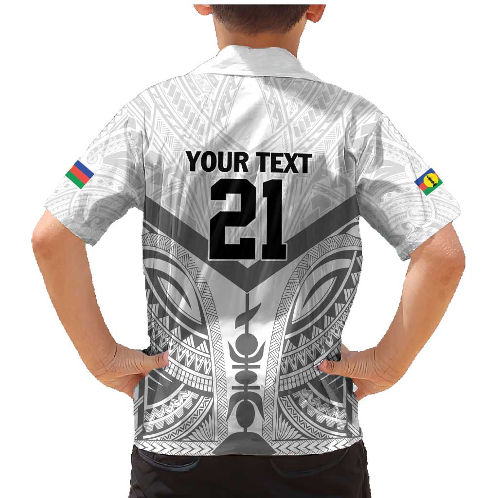 New Caledonia Football Custom Family Matching Mermaid Dress and Hawaiian Shirt Go Champions Les Cagous LT9 - Polynesian Pride
