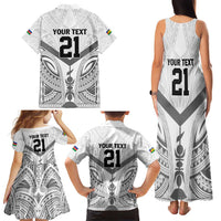 New Caledonia Football Custom Family Matching Tank Maxi Dress and Hawaiian Shirt Go Champions Les Cagous LT9 - Polynesian Pride