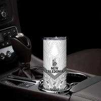 New Caledonia Football Custom Skinny Tumbler Go Champions Les Cagous LT9 - Polynesian Pride
