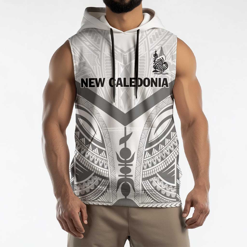 New Caledonia Football Custom Sleeveless Hoodie Go Champions Les Cagous - Polynesian Pride