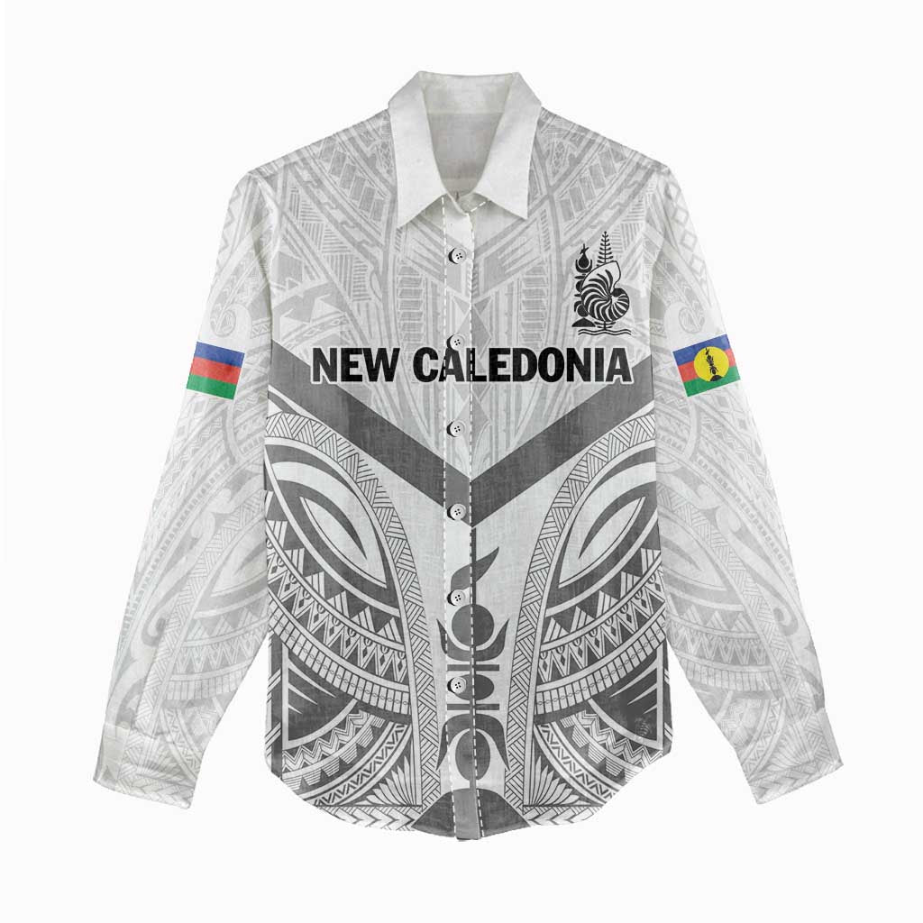 New Caledonia Football Custom Women Casual Shirt Go Champions Les Cagous LT9 - Polynesian Pride