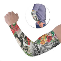 Skeleton Love for Valentine’s Day Arm Sleeves Polynesian Tribal Love Forever - Polynesian Pride