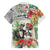 Skeleton Love for Valentine’s Day Family Matching Off The Shoulder Long Sleeve Dress and Hawaiian Shirt Polynesian Tribal Love Forever