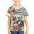 Skeleton Love for Valentine’s Day Family Matching Off The Shoulder Long Sleeve Dress and Hawaiian Shirt Polynesian Tribal Love Forever