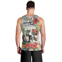 Skeleton Love for Valentine’s Day Men Tank Top Polynesian Tribal Love Forever