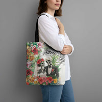 Skeleton Love for Valentine’s Day Tote Bag Polynesian Tribal Love Forever - Polynesian Pride