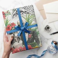 Skeleton Love for Valentine’s Day Wrapping Paper Polynesian Tribal Love Forever - Polynesian Pride