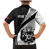 Personalised Tonga Emancipation Day Family Matching Mermaid Dress and Hawaiian Shirt Since 1970 Ngatu Tribal Pattern