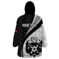 Personalised Tonga Emancipation Day Wearable Blanket Hoodie Since 1970 Ngatu Tribal Pattern LT9 - Polynesian Pride