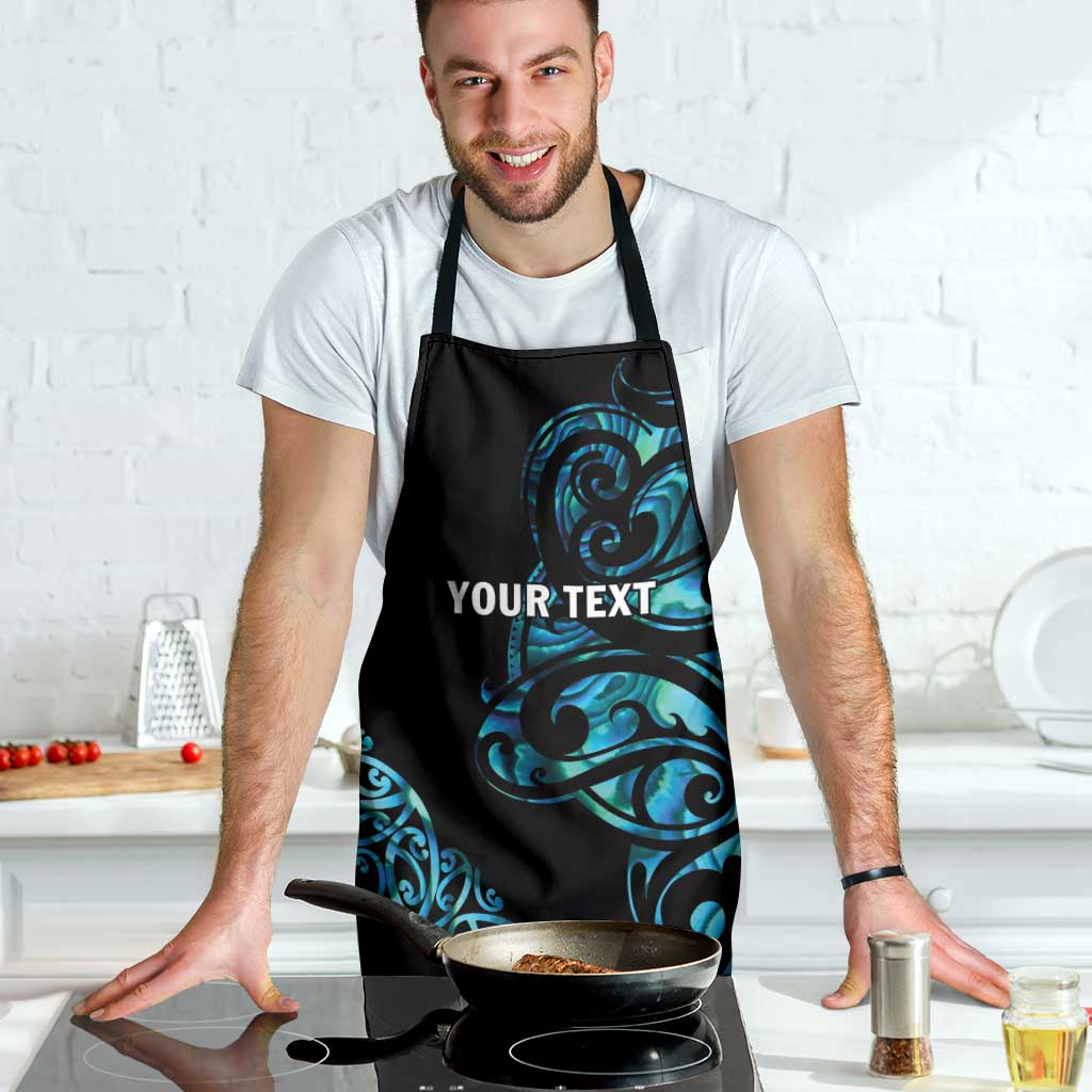 All Black Maori Tribal Tattoo Personalised Apron Polynesian Style - Polynesian Pride