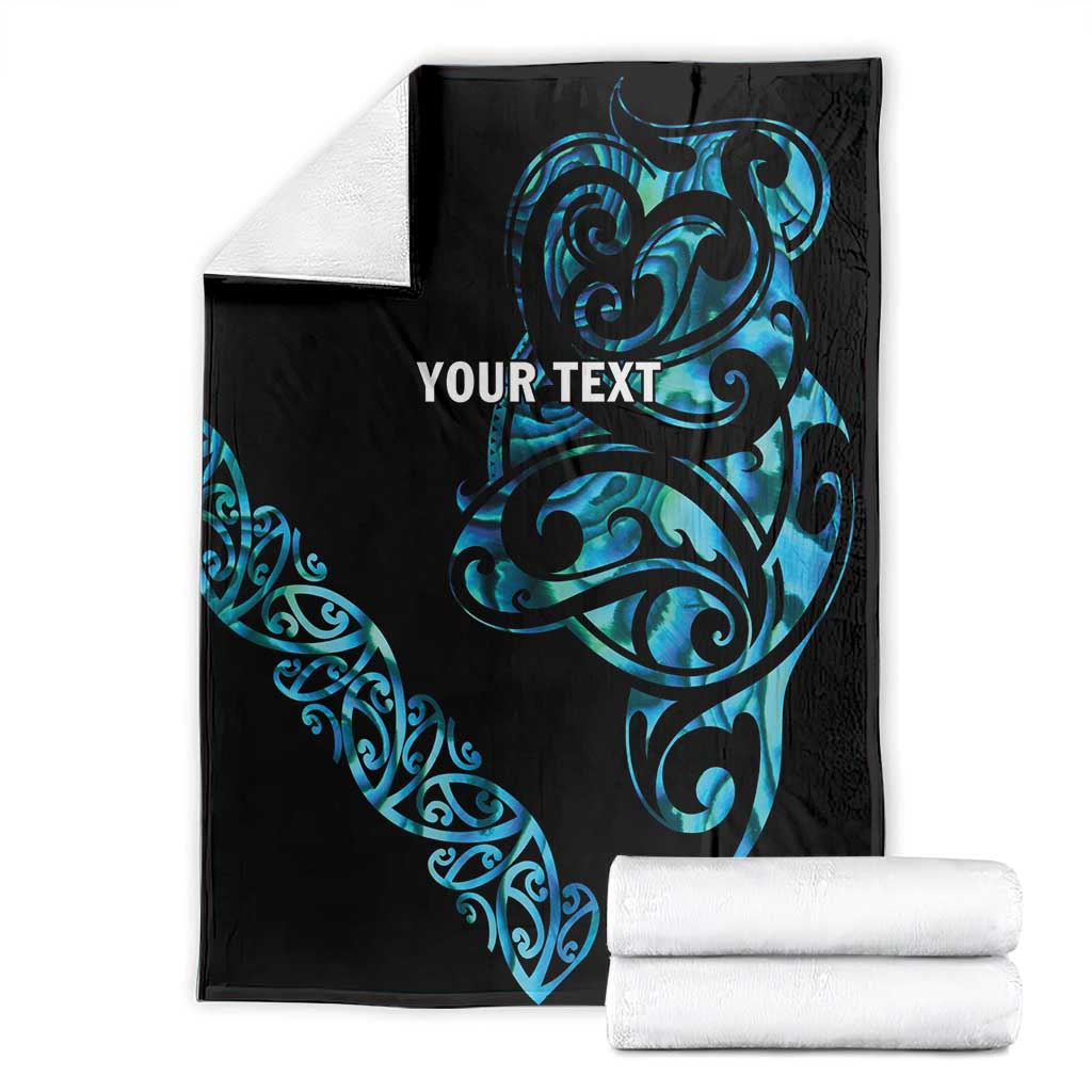All Black Maori Tribal Tattoo Personalised Blanket Polynesian Style LT9 - Polynesian Pride