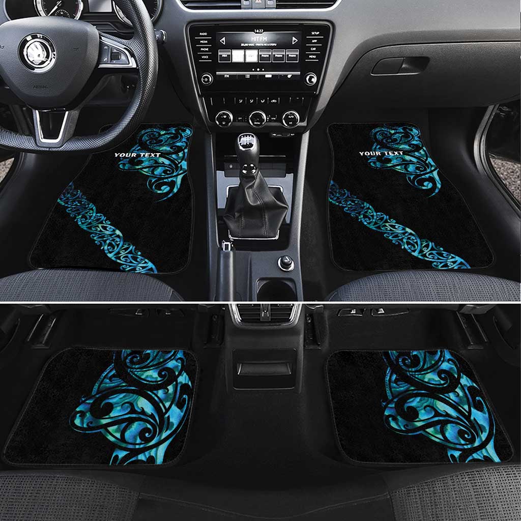 All Black Maori Tribal Tattoo Personalised Car Mats Polynesian Style LT9 Set 4pcs Black - Polynesian Pride