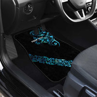 All Black Maori Tribal Tattoo Personalised Car Mats Polynesian Style LT9 - Polynesian Pride