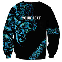 All Black Maori Tribal Tattoo Personalised Sweatshirt Polynesian Style LT9 - Polynesian Pride