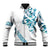 All White Maori Tribal Tattoo Personalised Baseball Jacket Polynesian Style