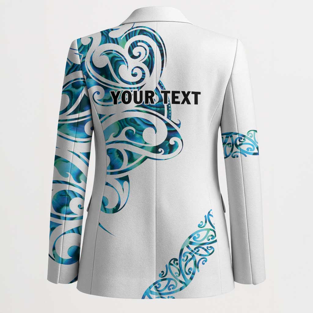 All White Maori Tribal Tattoo Personalised Blazer Polynesian Style LT9 - Polynesian Pride
