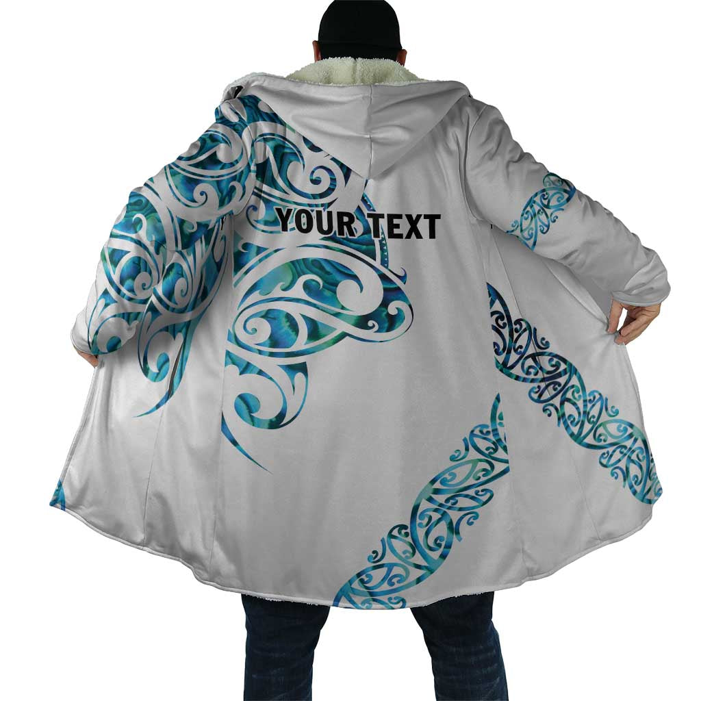 All White Maori Tribal Tattoo Personalised Cloak Polynesian Style - Polynesian Pride