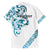 All White Maori Tribal Tattoo Personalised Family Matching Puletasi and Hawaiian Shirt Polynesian Style