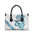 All White Maori Tribal Tattoo Personalised Leather Bag Polynesian Style - Polynesian Pride