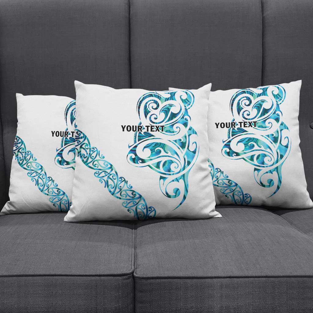 All White Maori Tribal Tattoo Personalised Pillow Cover Polynesian Style LT9 - Polynesian Pride