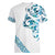 All White Maori Tribal Tattoo Personalised Women V-Neck T-Shirt Polynesian Style
