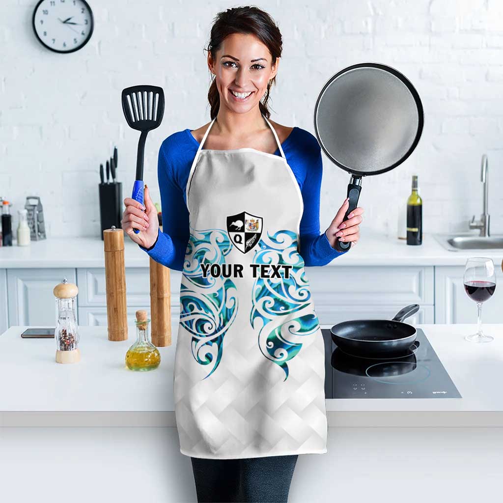 Queensland Maori Kiwi Personalised Apron Ma Kakariki Papua Shell Maori Tribal Tattoo - Polynesian Pride