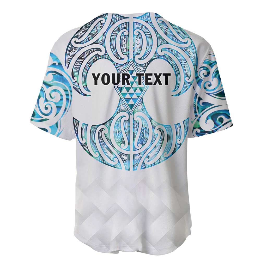 Queensland Maori Kiwi Personalised Baseball Jersey Ma Kakariki Papua Shell Maori Tribal Tattoo LT9 - Polynesian Pride