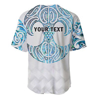Queensland Maori Kiwi Personalised Baseball Jersey Ma Kakariki Papua Shell Maori Tribal Tattoo LT9 - Polynesian Pride