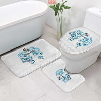 Queensland Maori Kiwi Personalised Bathroom Set Ma Kakariki Papua Shell Maori Tribal Tattoo - Polynesian Pride