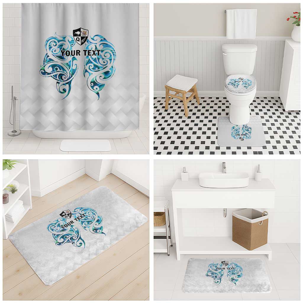 Queensland Maori Kiwi Personalised Bathroom Set Ma Kakariki Papua Shell Maori Tribal Tattoo - Polynesian Pride