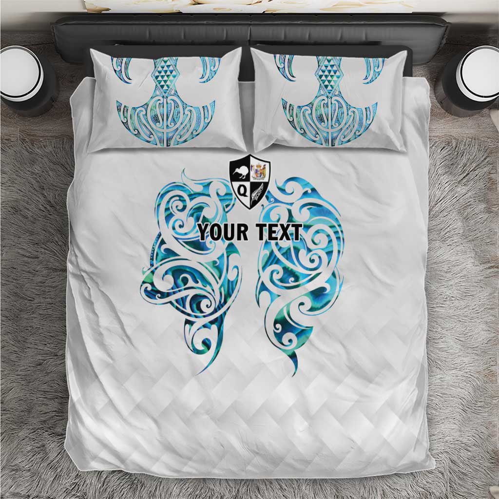 Queensland Maori Kiwi Personalised Bedding Set Ma Kakariki Papua Shell Maori Tribal Tattoo