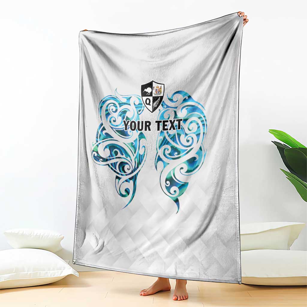 Queensland Maori Kiwi Personalised Blanket Ma Kakariki Papua Shell Maori Tribal Tattoo LT9 - Polynesian Pride